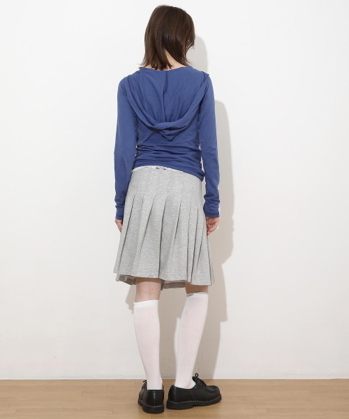 New School Cotton Buckle Lap Skirt