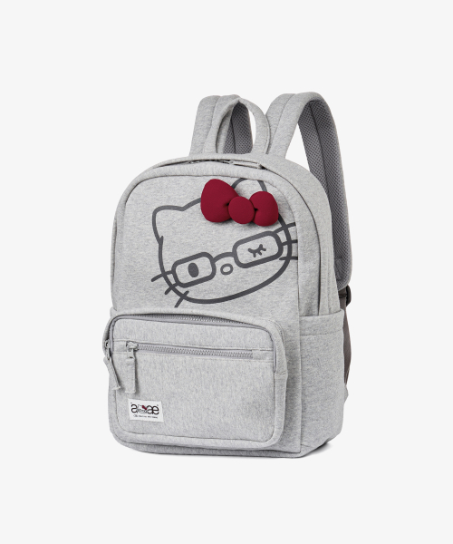 HELLO KITTY FACE BACKPACK [GREY]