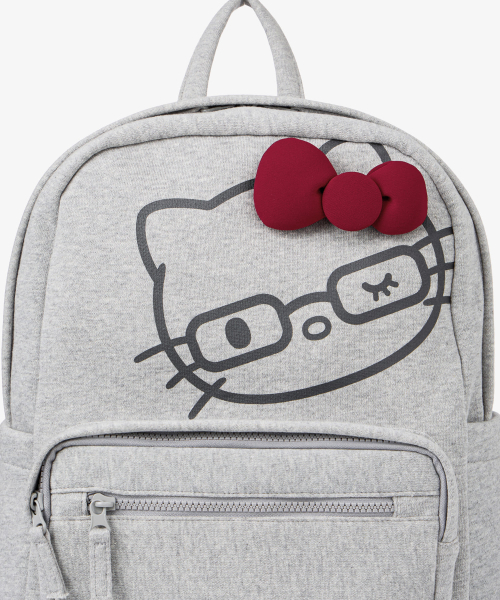 HELLO KITTY FACE BACKPACK [GREY]