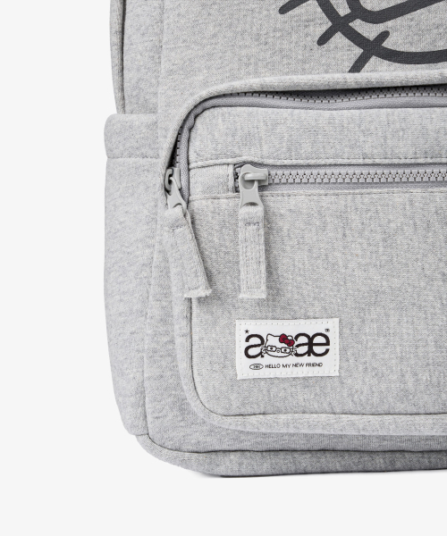 HELLO KITTY FACE BACKPACK [GREY]