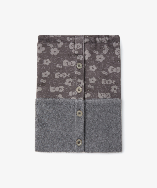 HELLO KITTY NECK WARMER BEANIE [BROWN]
