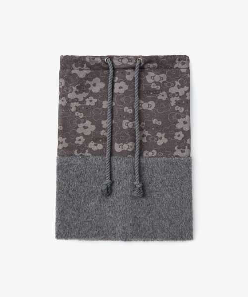 HELLO KITTY NECK WARMER BEANIE [BROWN]