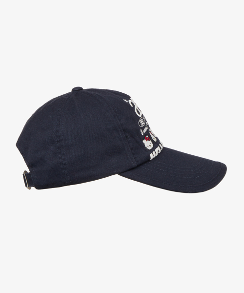 HELLO KITTY WEB LOGO 5 PANNEL CAP [NAVY]