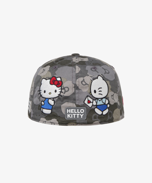 HELLO KITTY ON MY WAY TO DANIEL STAR CAP [GREY]