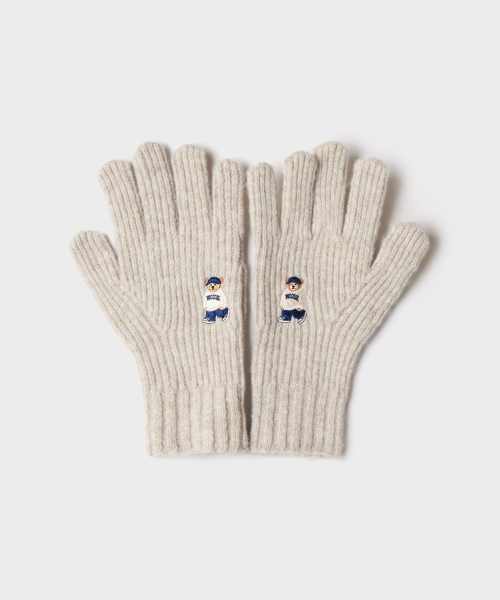 (WOODY) [Wool Blend] Embroidered Glove_SPAGG4TAY0