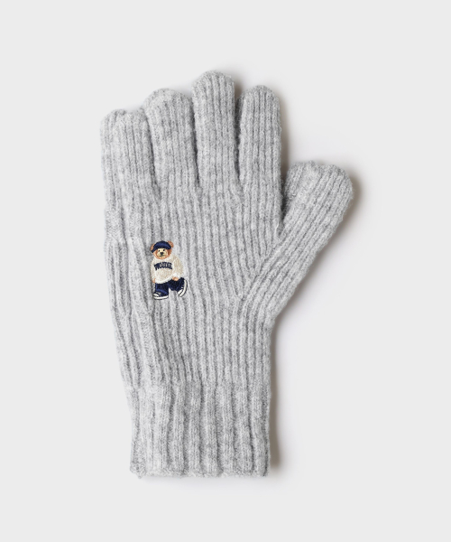 (WOODY) [Wool Blend] Embroidered Glove_SPAGG4TAY0