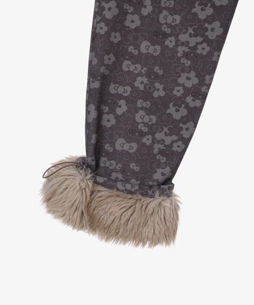 HELLO KITTY FUR SWEATPANTS [BROWN]