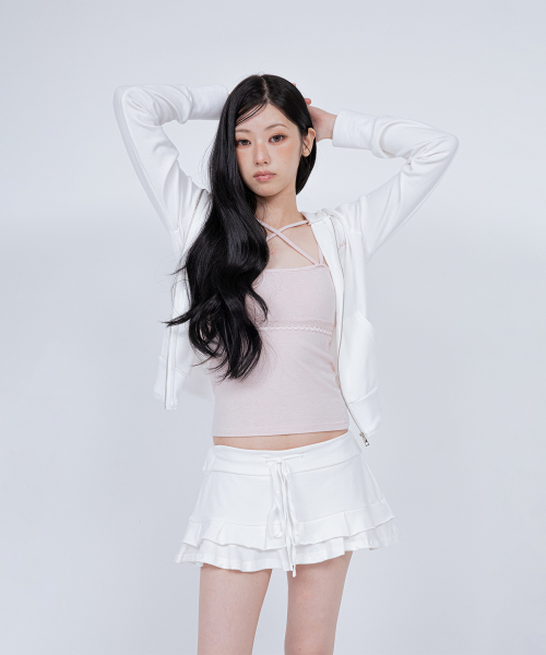 BELLA MINI SKIRT WHITE