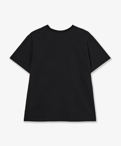 HELLO KITTY WEB LOGO T-SHIRTS [BLACK]