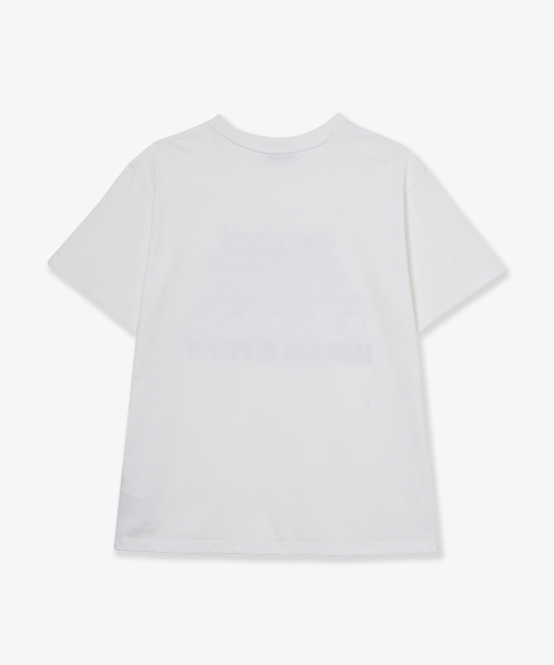 HELLO KITTY WEB LOGO T-SHIRTS [WHITE]