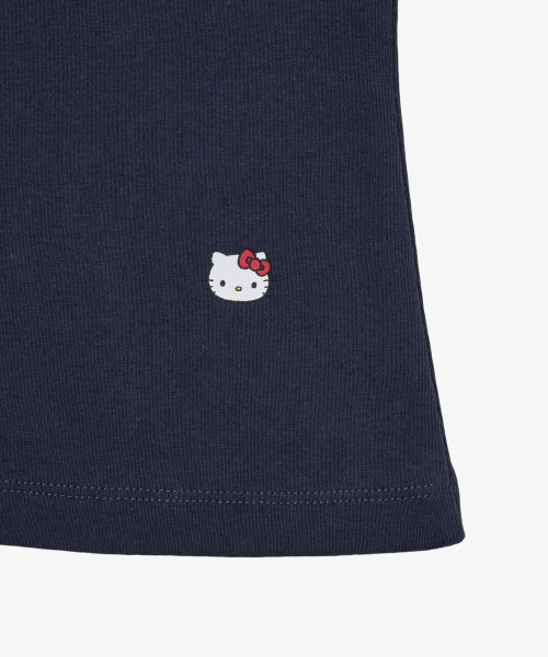 HELLO KITTY DOT SMALL LETTER TEE [NAVY]