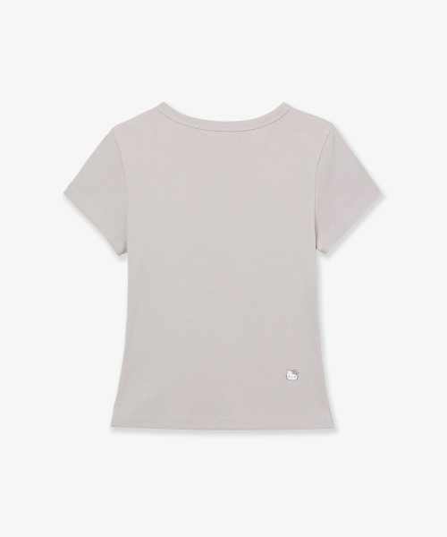 HELLO KITTY DOT SMALL LETTER TEE [ASH]