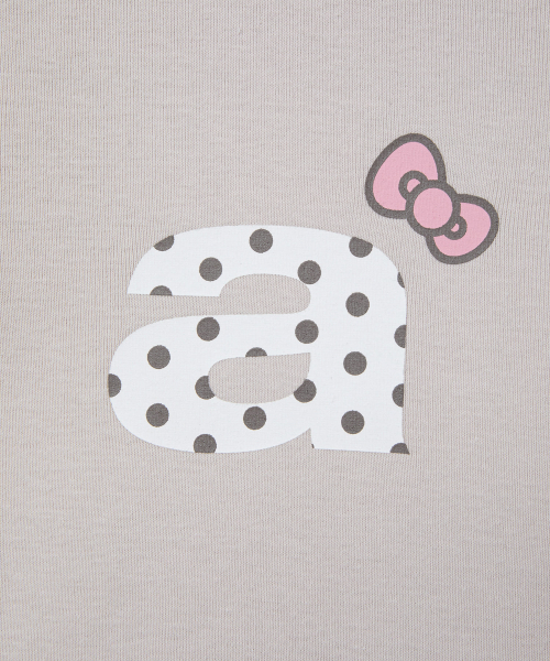 HELLO KITTY DOT SMALL LETTER TEE [ASH]
