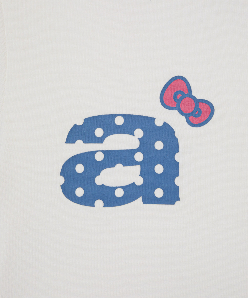 HELLO KITTY DOT SMALL LETTER TEE [WHITE]