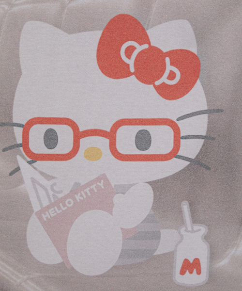 HELLO KITTY IN SUBWAY GRAPHIC RAGLAN TEE [CHARCOAL]