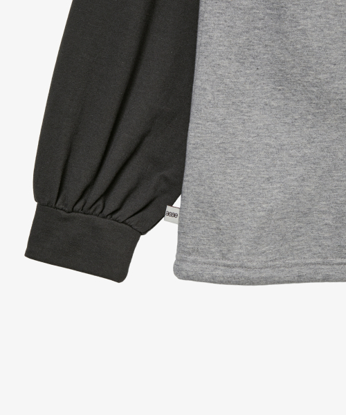 HELLO KITTY DRAWSTRING TOP [GREY]