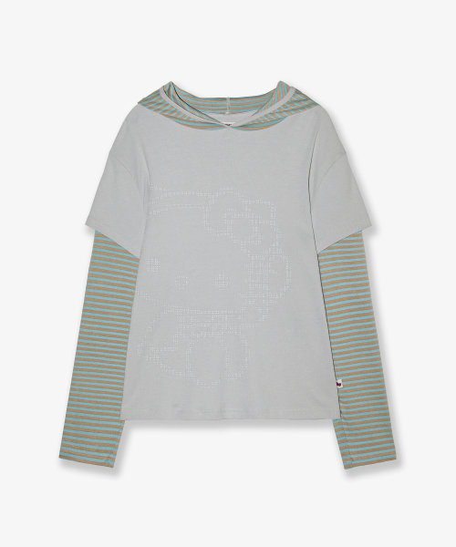 HELLO KITTY LAYERED HOODIE [MINT]