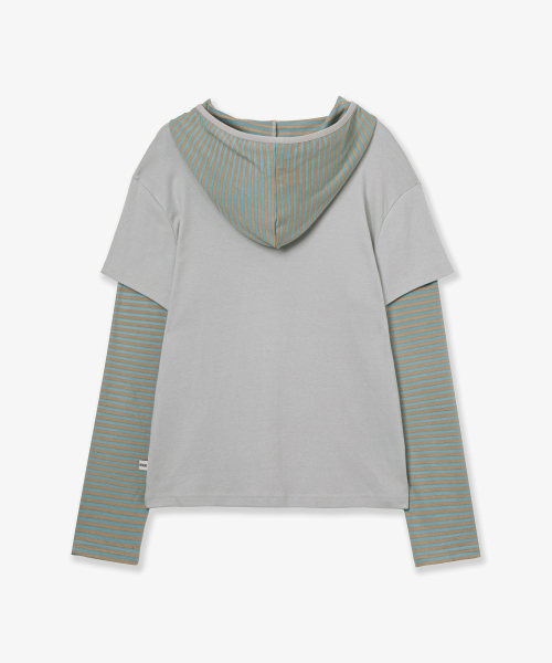 HELLO KITTY LAYERED HOODIE [MINT]