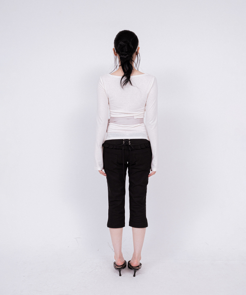 DOUBLE WRAP CARDIGAN IVORY
