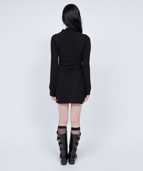 EVE LONG SLEEVE DRESS BLACK