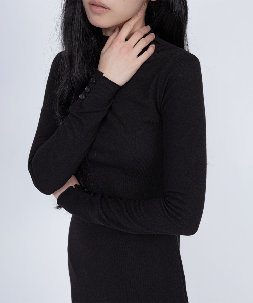 EVE LONG SLEEVE DRESS BLACK
