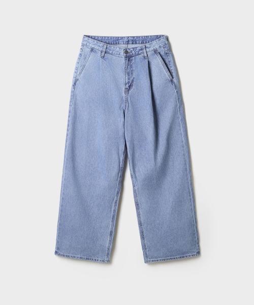Pleated Wide Jeans_SPTJG49C52