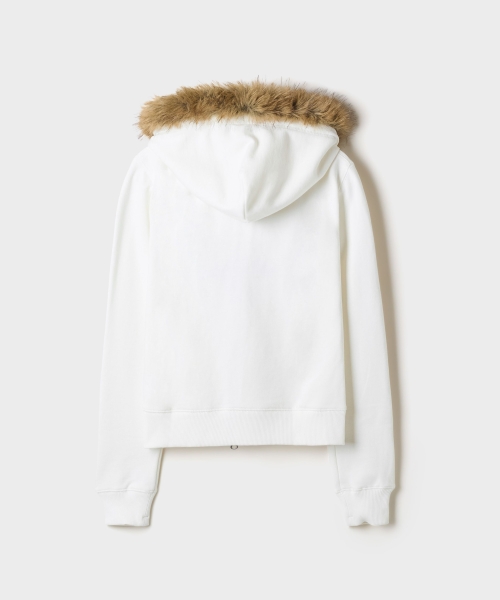 Fur-Trim Hooded Zip-Up (Fleece-Lined)_SPMZG4VG30