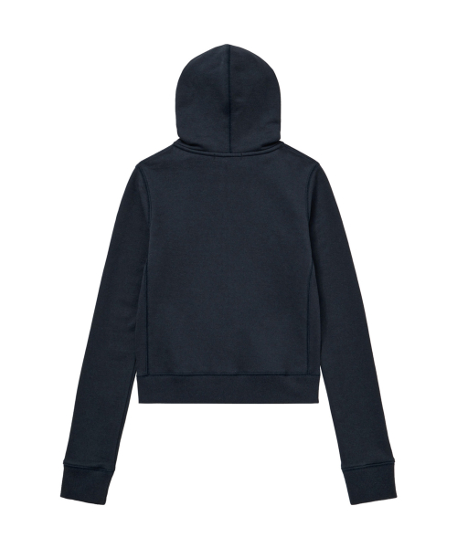 CONTENT SLIM HOOD ZIP - UP IN NAVY