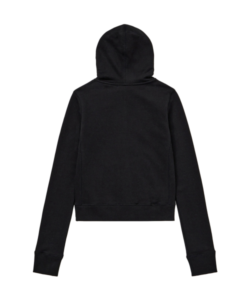 CONTENT SLIM HOOD ZIP - UP IN BLACK