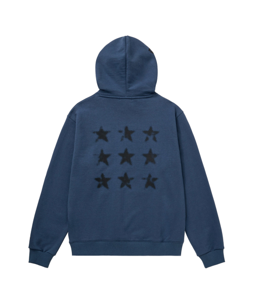 TURN ON YOUR PHONE SPRAY HOODIE IN BLUE
