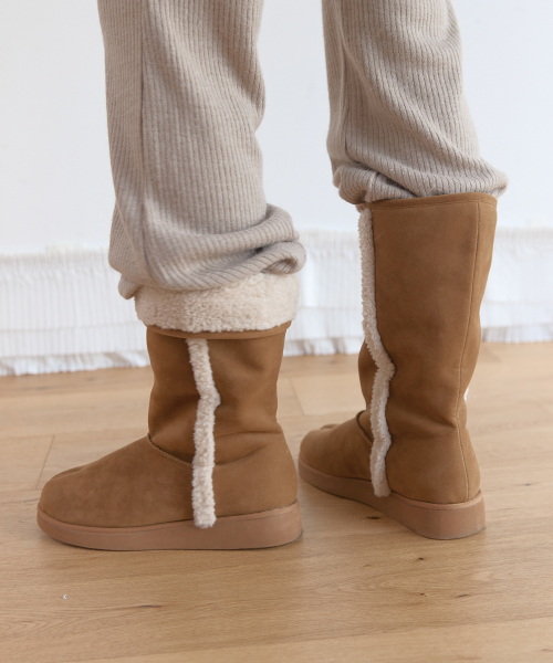 TABI SHEARLING BOOTS (CHESTNUT BROWN)