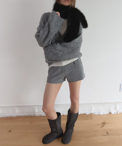 TABI SHEARLING BOOTS (CHARCOAL)