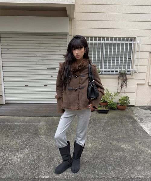 TABI SHEARLING BOOTS (CHARCOAL)