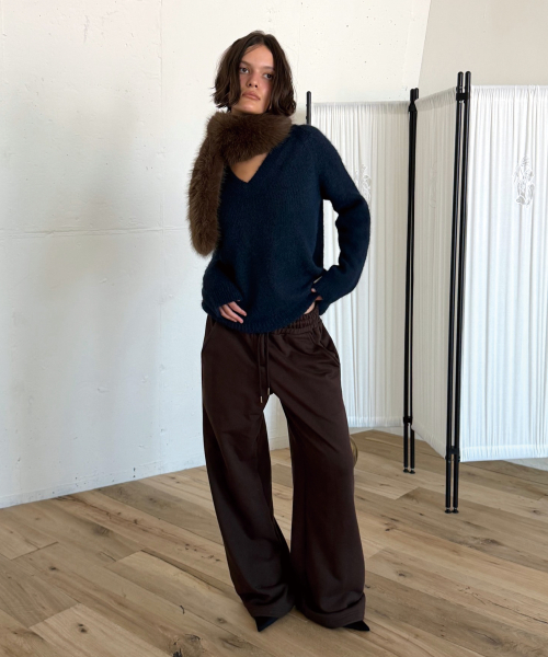 EASY SWEAT PANTS (BROWN)