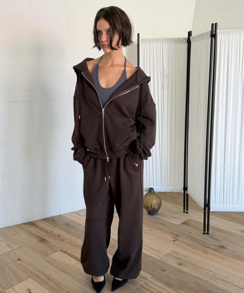 EASY SWEAT PANTS (BROWN)
