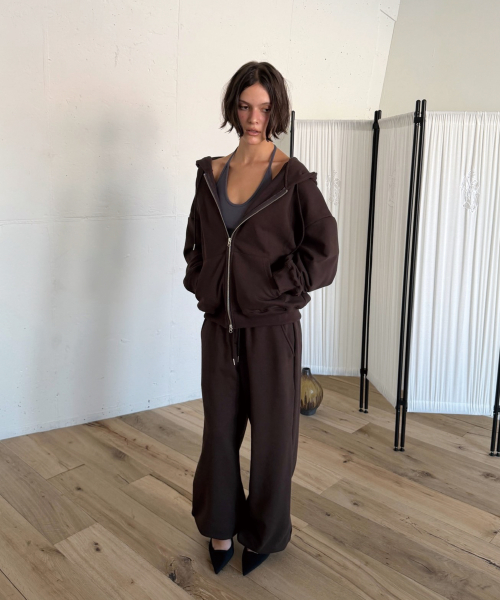 EASY SWEAT PANTS (BROWN)