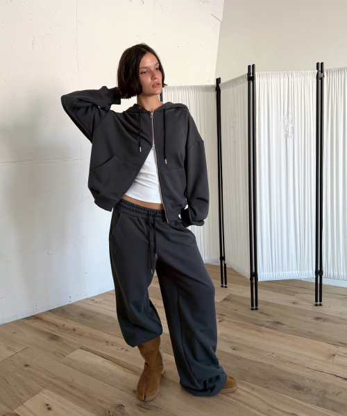 EASY SWEAT PANTS (CHARCOAL)