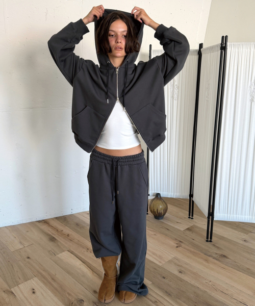 EASY SWEAT PANTS (CHARCOAL)