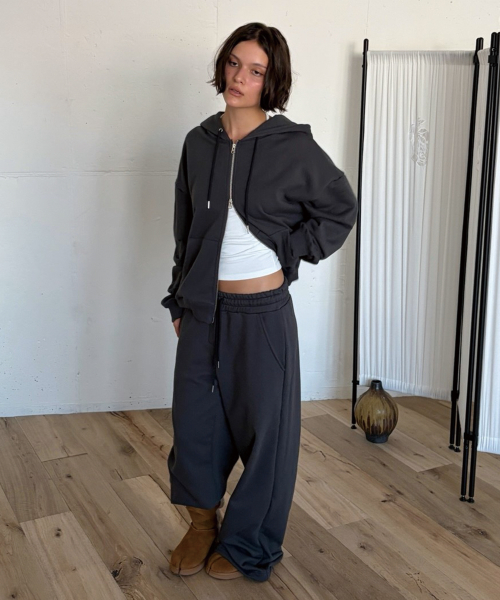 EASY SWEAT PANTS (CHARCOAL)
