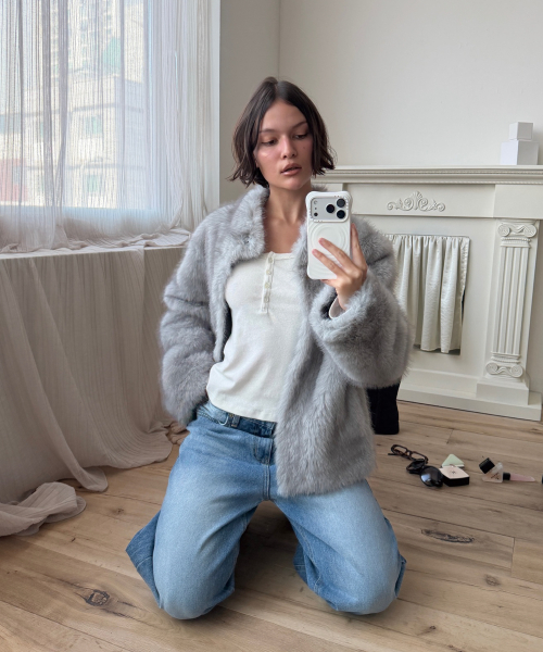 COTTON HENLEY LONG SLEEVE T (VINTAGE IVORY)