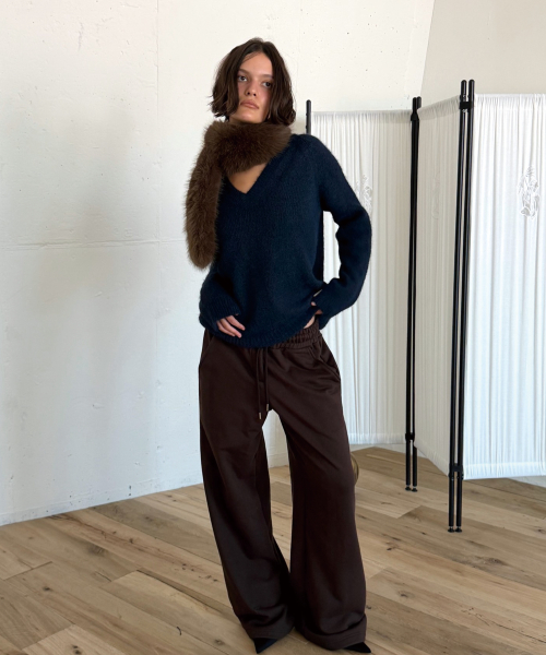 FUR MUFFLER (BROWN)