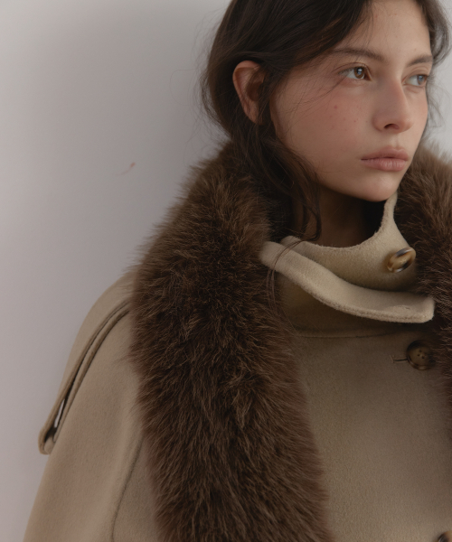 FUR MUFFLER (BROWN)