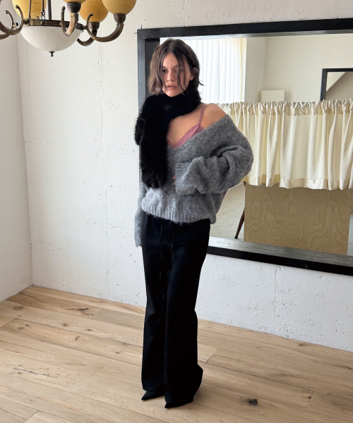 FUR MUFFLER (BLACK)