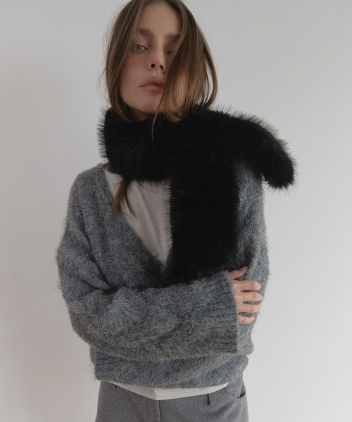 FUR MUFFLER (BLACK)