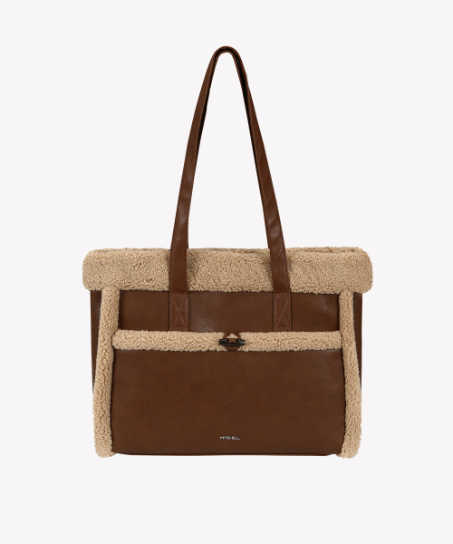 Pasha Fur Shopper Bag_35073SH (2 Colors)