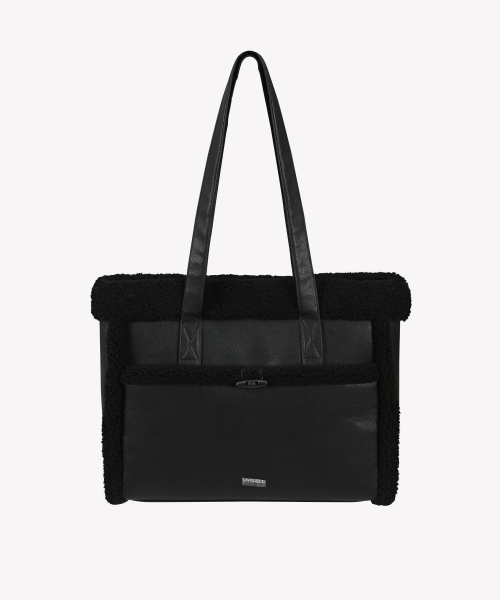 Pasha Fur Shopper Bag_35073SH (2 Colors)