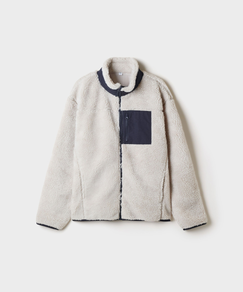 Dumble Woven Contrast Zip-Up_SPFZG4TC04