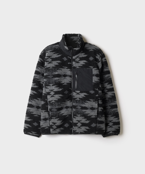 Dumble Woven Contrast Zip-Up_SPFZG4TC04