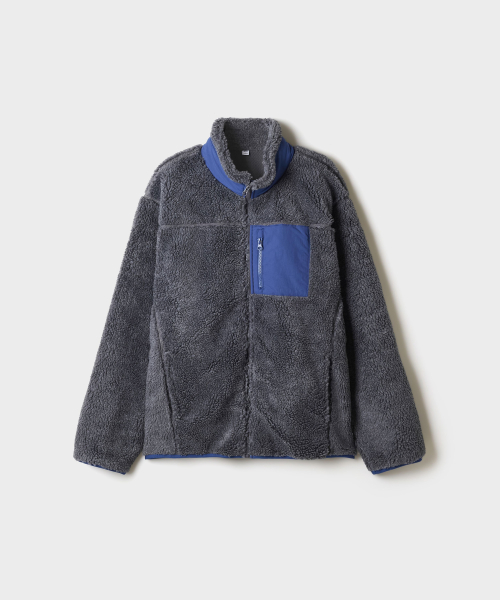 Dumble Woven Contrast Zip-Up_SPFZG4TC04