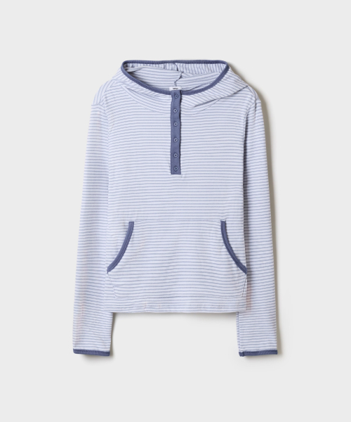 Striped Fleece Hooded Long-Sleeve Tee_SPLSG4TG01
